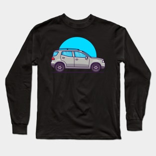 Car Cartoon Illustration Long Sleeve T-Shirt